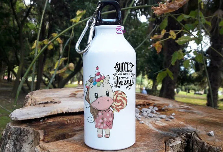 Water Bottle flask -Aluminum -Unicorn New - WE PRINT