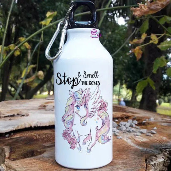 Water Bottle flask -Aluminum -Unicorn New - WE PRINT