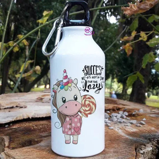 Water Bottle flask -Aluminum -Unicorn New - WE PRINT
