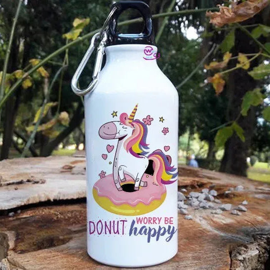 Water Bottle flask -Aluminum -Unicorn New - WE PRINT