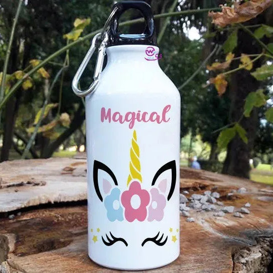 Water Bottle flask -Aluminum -Unicorn New - WE PRINT