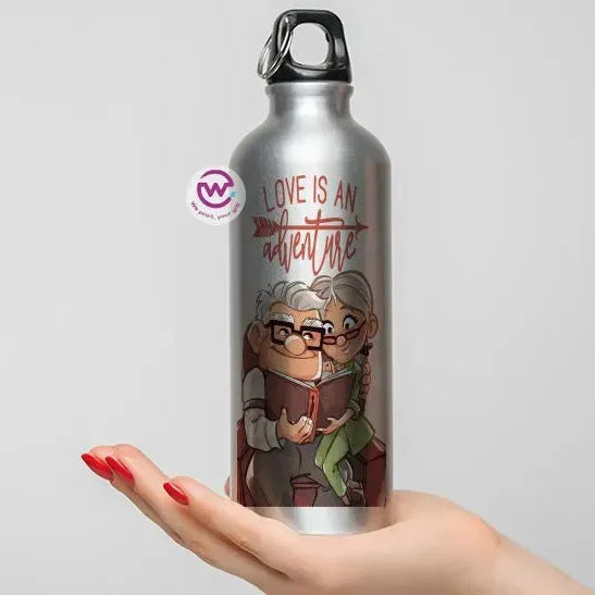 Water Bottle flask -Aluminum -up cartoon - WE PRINT