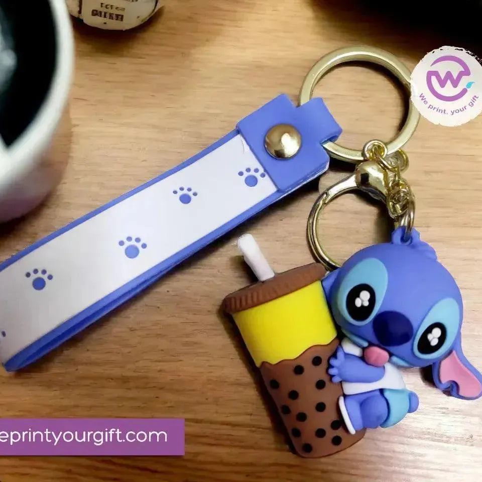 ميدالية مفاتيح سيليكون- ستيتش - WE PRINT