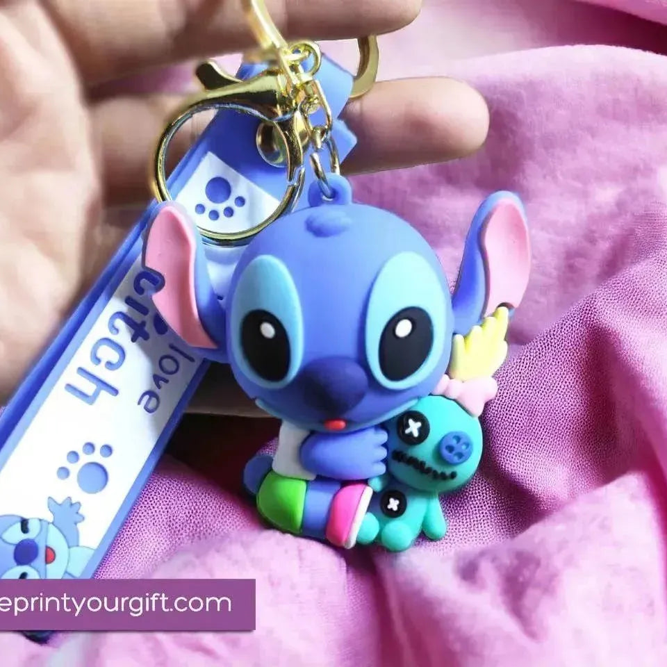 ميدالية مفاتيح سيليكون- ستيتش - WE PRINT