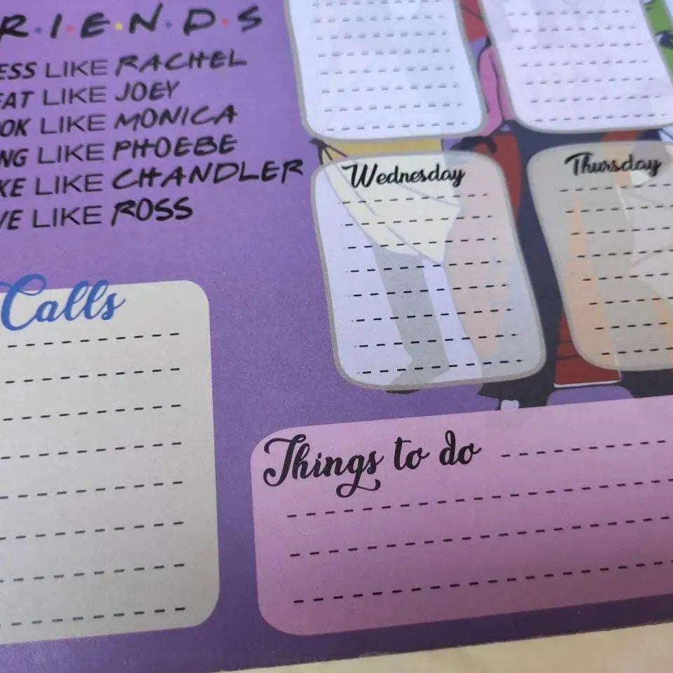 Weekly Planner - Friends Series - WE PRINT