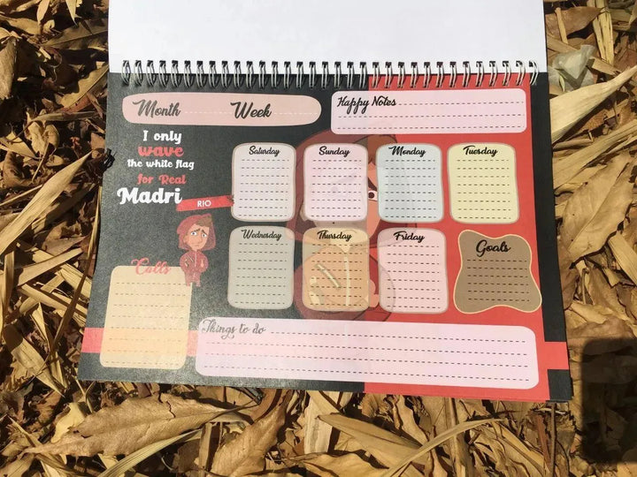 Weekly Planner -la casa de papel - WE PRINT