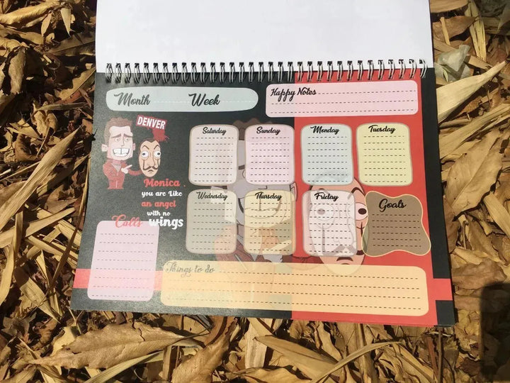 Weekly Planner -la casa de papel - WE PRINT