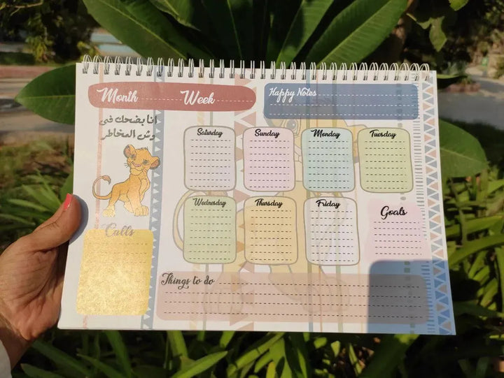 Weekly Planner -Lion King - WE PRINT