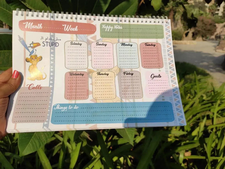 Weekly Planner -Lion King - WE PRINT