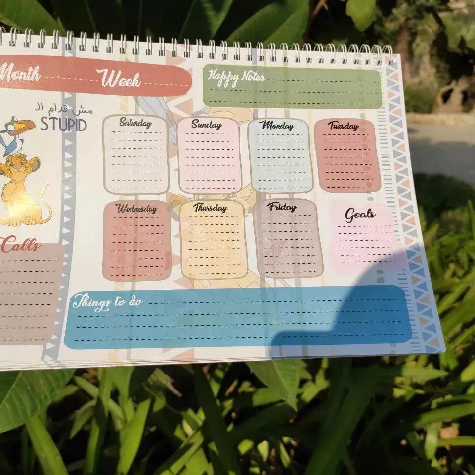 Weekly Planner -Lion King - WE PRINT