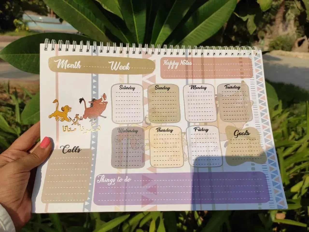 Weekly Planner -Lion King - WE PRINT