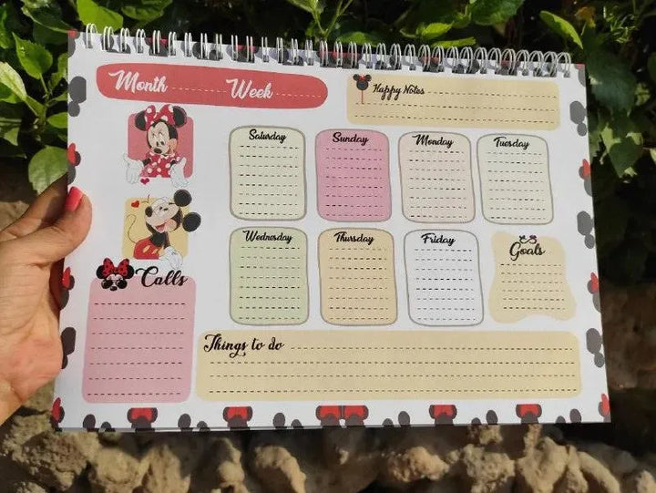 Weekly Planner -Minnie Mouse - WE PRINT