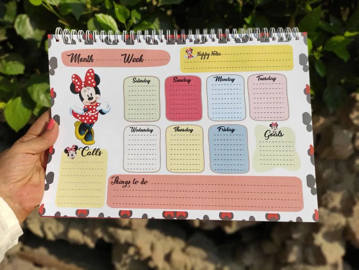 Weekly Planner -Minnie Mouse - WE PRINT