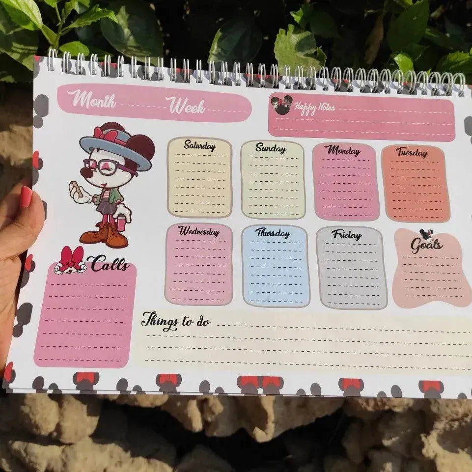 Weekly Planner -Minnie Mouse - WE PRINT