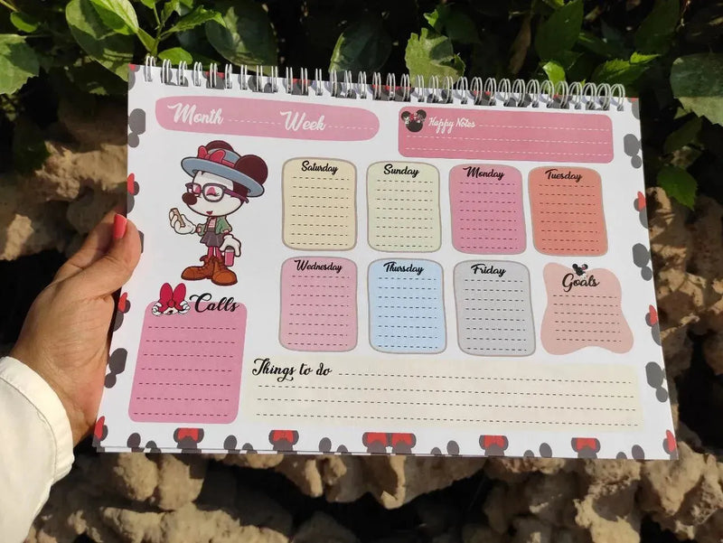 Weekly Planner -Minnie Mouse - WE PRINT