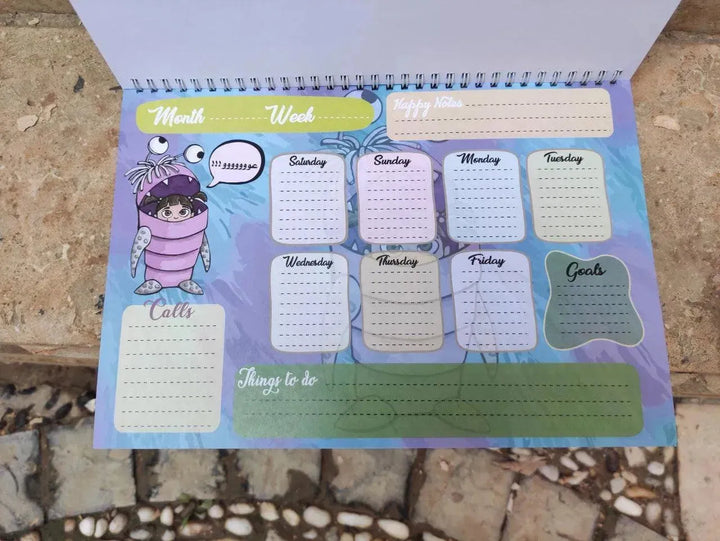 Weekly Planner - Monsters INC. - WE PRINT