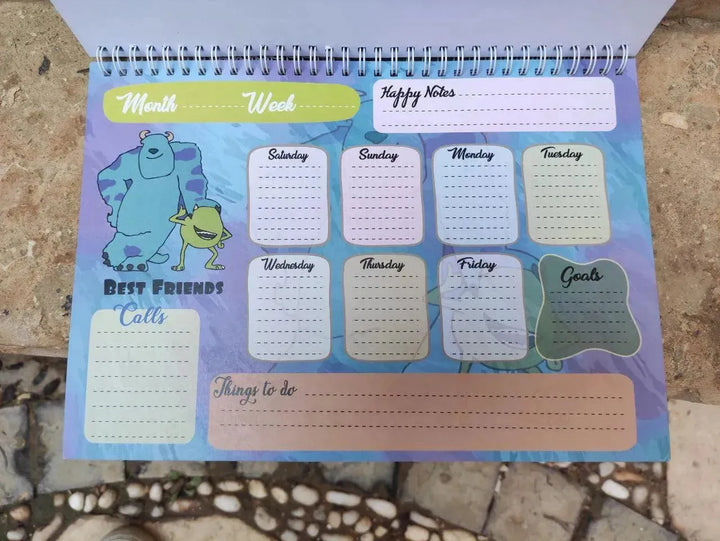 Weekly Planner - Monsters INC. - WE PRINT