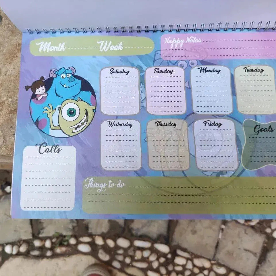 Weekly Planner - Monsters INC. - WE PRINT