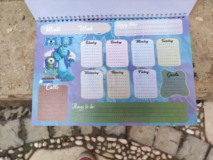 Weekly Planner - Monsters INC. - WE PRINT