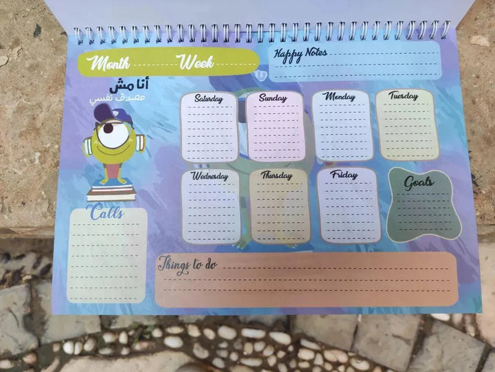 Weekly Planner - Monsters INC. - WE PRINT