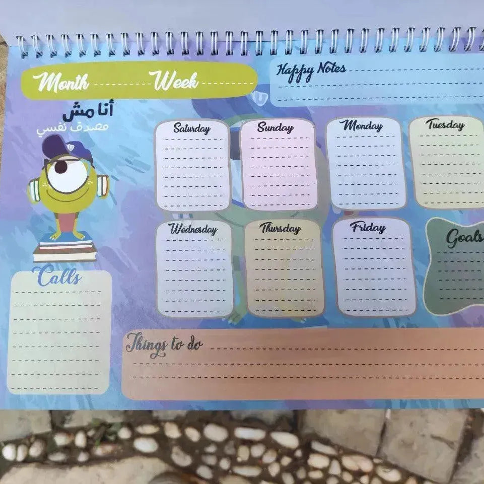 Weekly Planner - Monsters INC. - WE PRINT