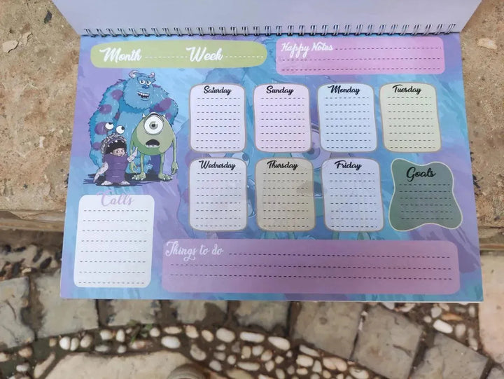 Weekly Planner - Monsters INC. - WE PRINT