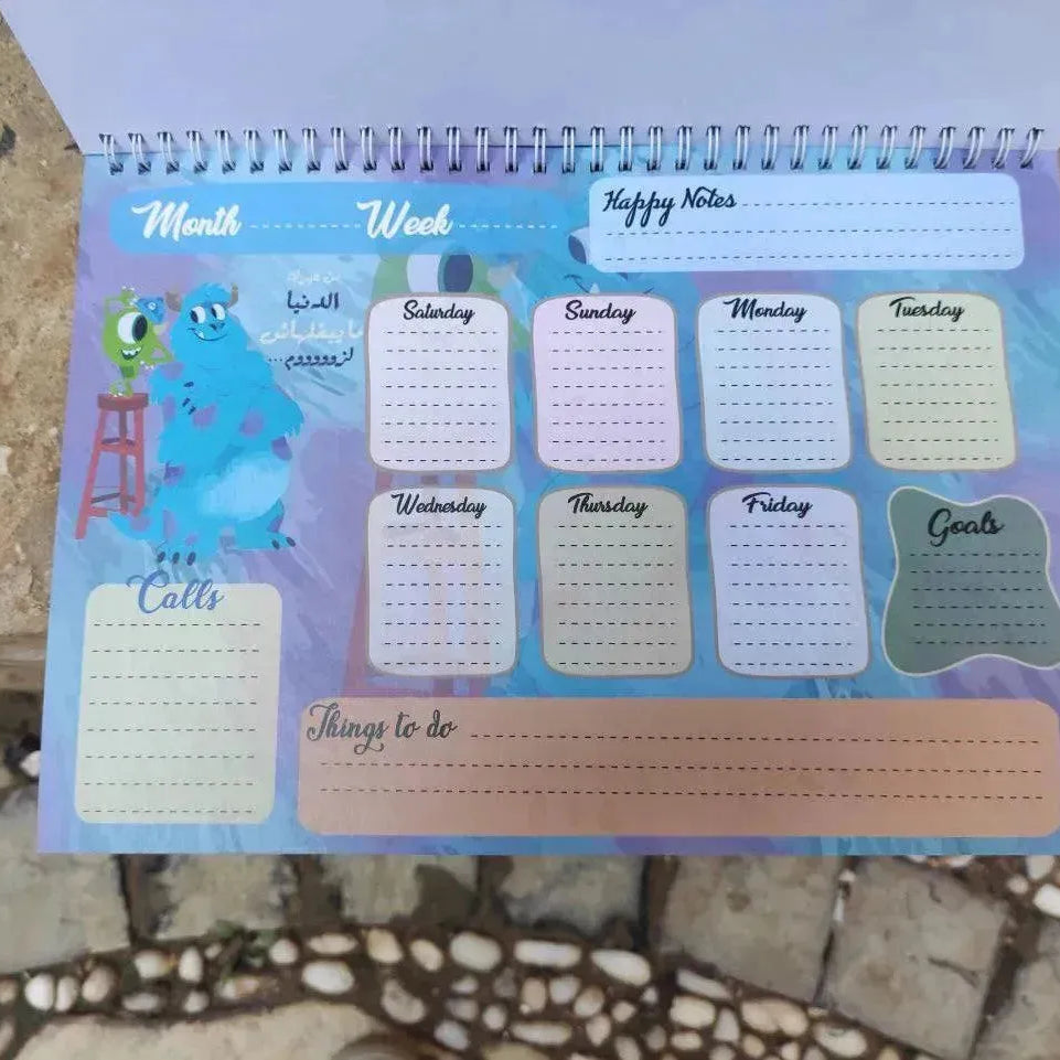 Weekly Planner - Monsters INC. - WE PRINT