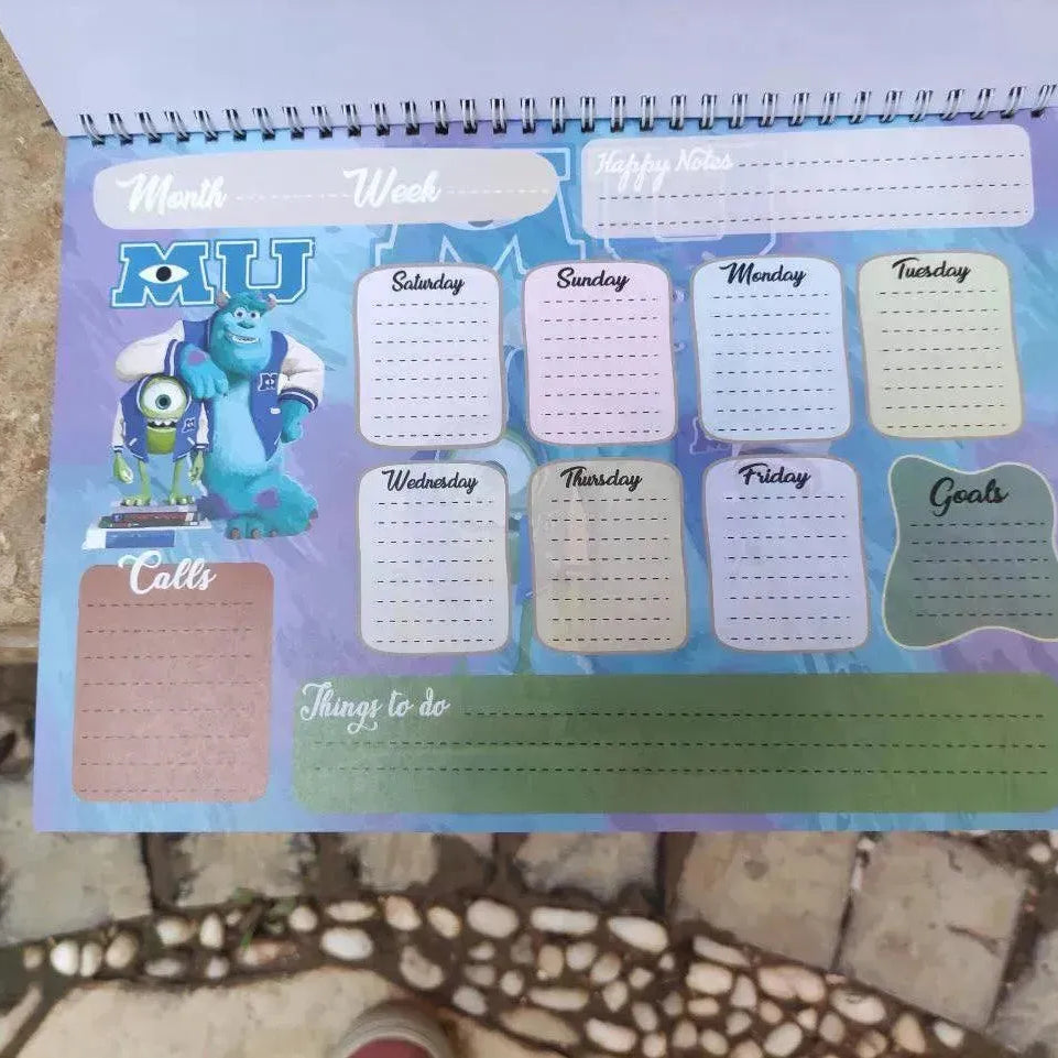 Weekly Planner - Monsters INC. - WE PRINT