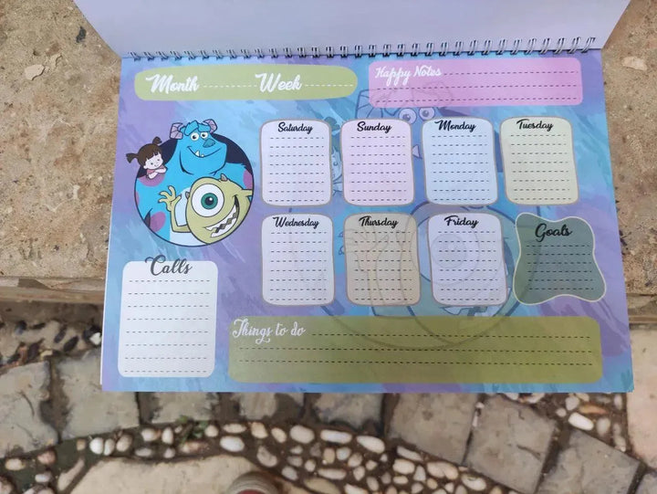 Weekly Planner - Monsters INC. - WE PRINT