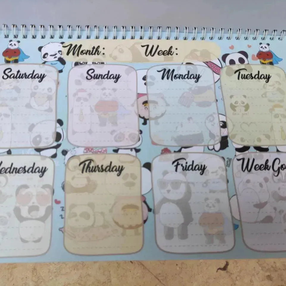 Weekly Planner - Panda-A - WE PRINT
