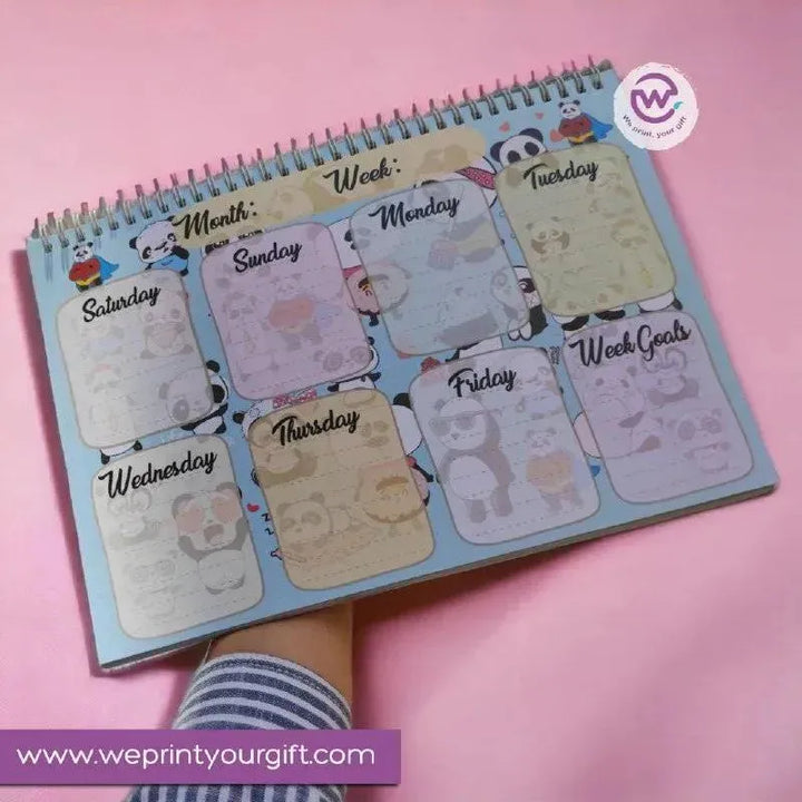 Weekly Planner - Panda-A - WE PRINT