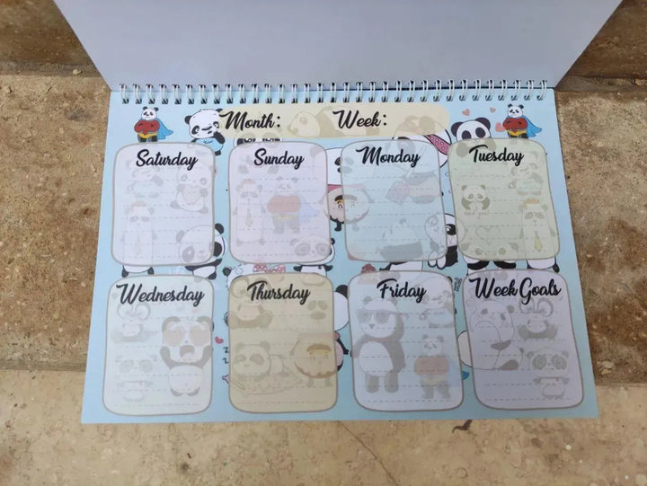 Weekly Planner - Panda-A - WE PRINT