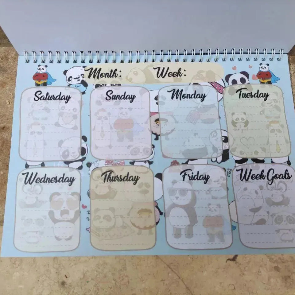 Weekly Planner - Panda-A - WE PRINT