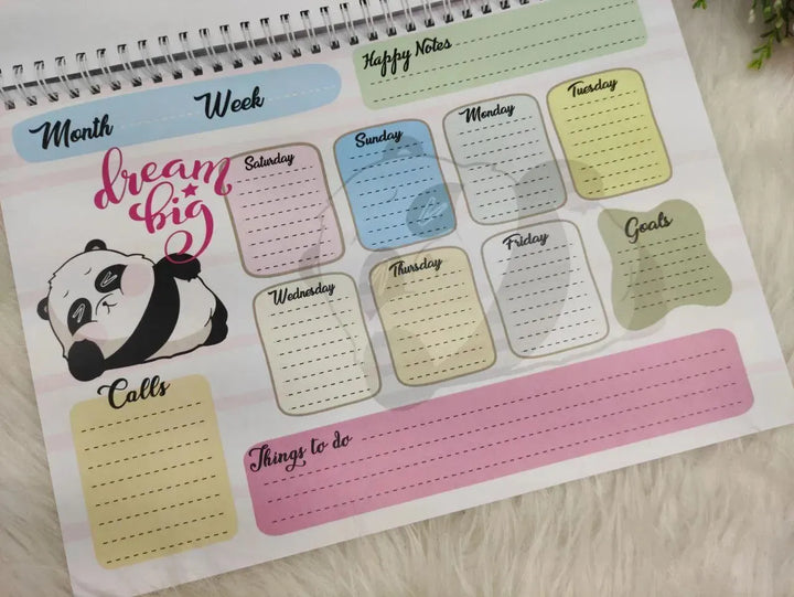 Weekly Planner - Panda-B - WE PRINT