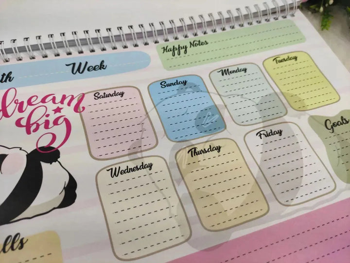 Weekly Planner - Panda-B - WE PRINT