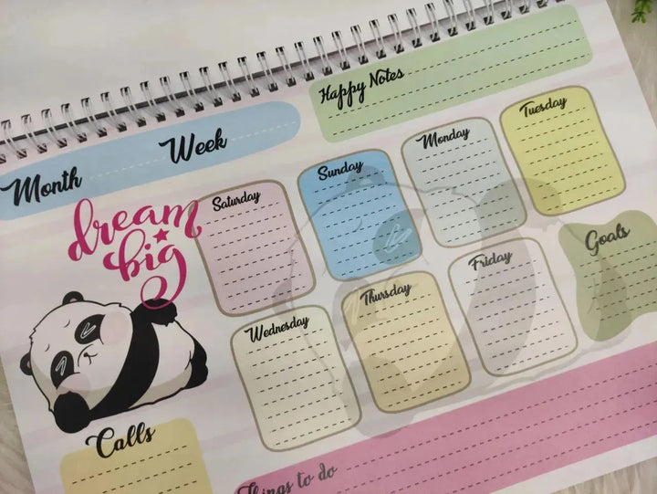 Weekly Planner - Panda-B - WE PRINT