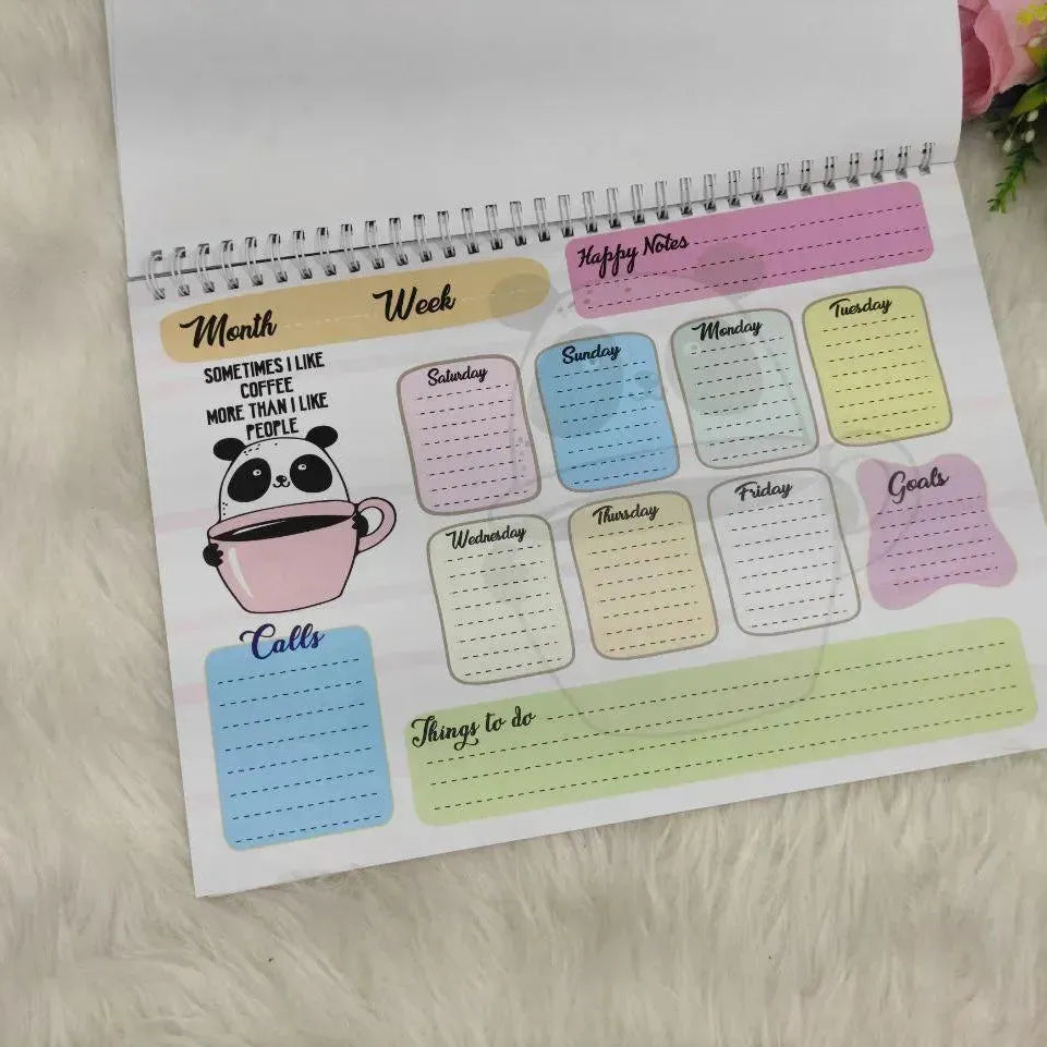Weekly Planner - Panda-B - WE PRINT
