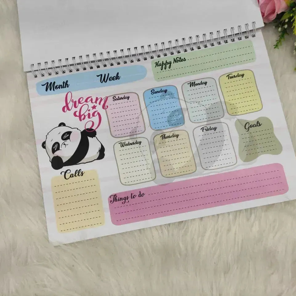 Weekly Planner - Panda-B - WE PRINT
