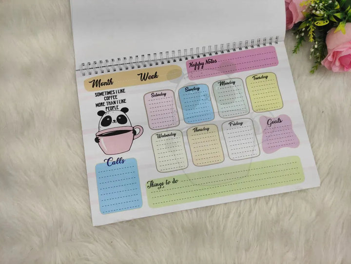 Weekly Planner - Panda-B - WE PRINT