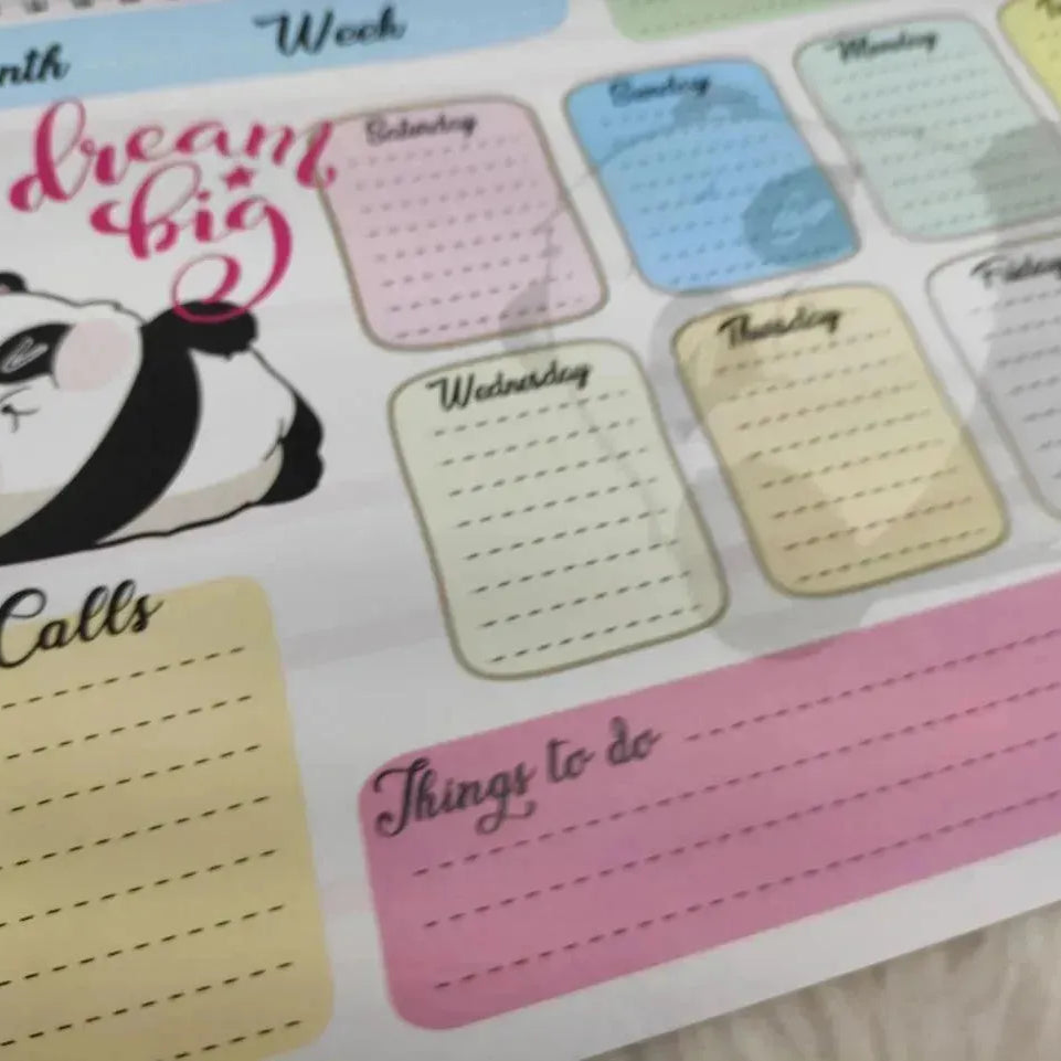 Weekly Planner - Panda-B - WE PRINT