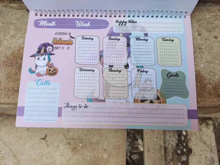 Weekly Planner - Unicorn - A - WE PRINT