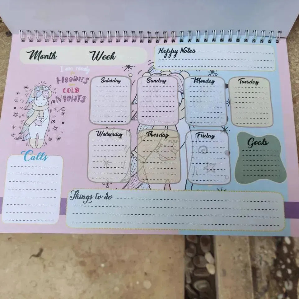 Weekly Planner - Unicorn - A - WE PRINT