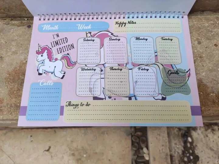 Weekly Planner - Unicorn - A - WE PRINT