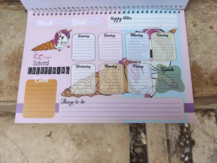 Weekly Planner - Unicorn - A - WE PRINT