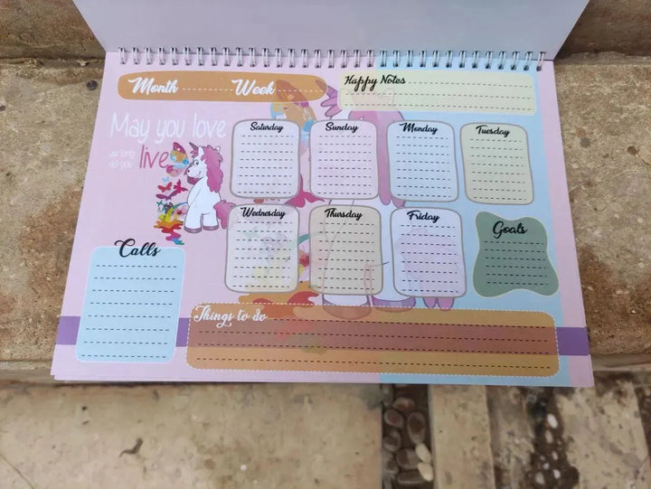 Weekly Planner - Unicorn - A - WE PRINT