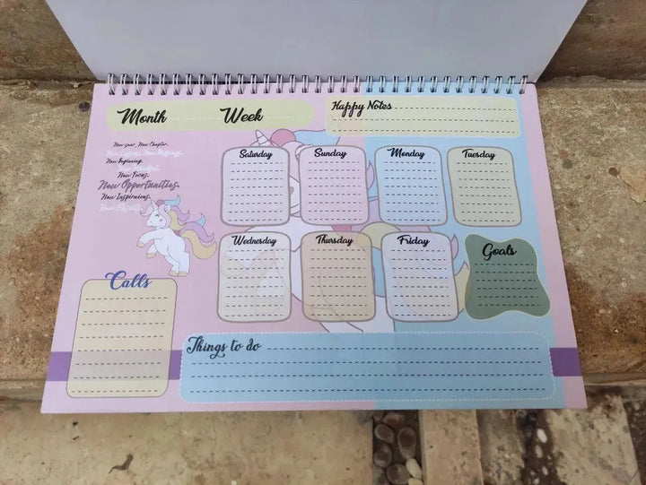 Weekly Planner - Unicorn - A - WE PRINT