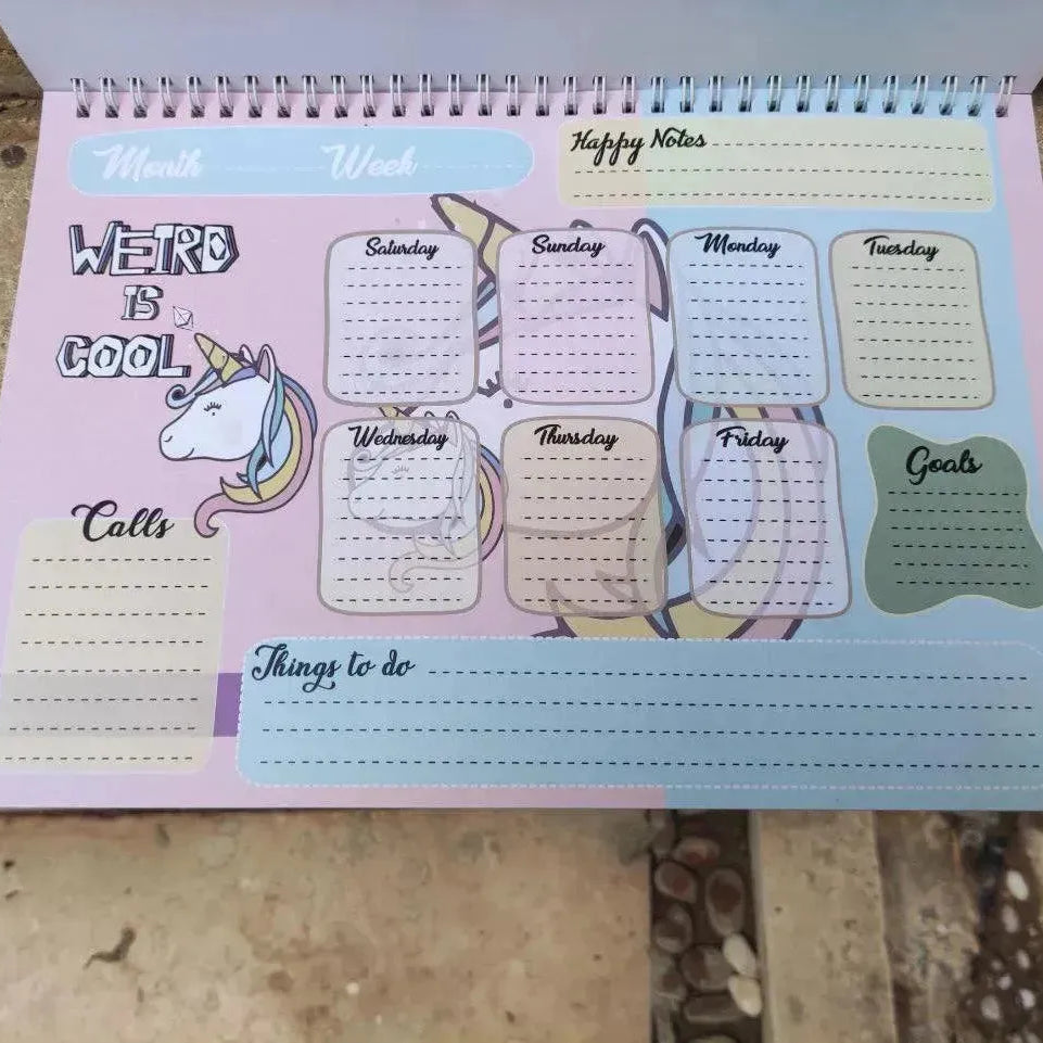 Weekly Planner - Unicorn - A - WE PRINT