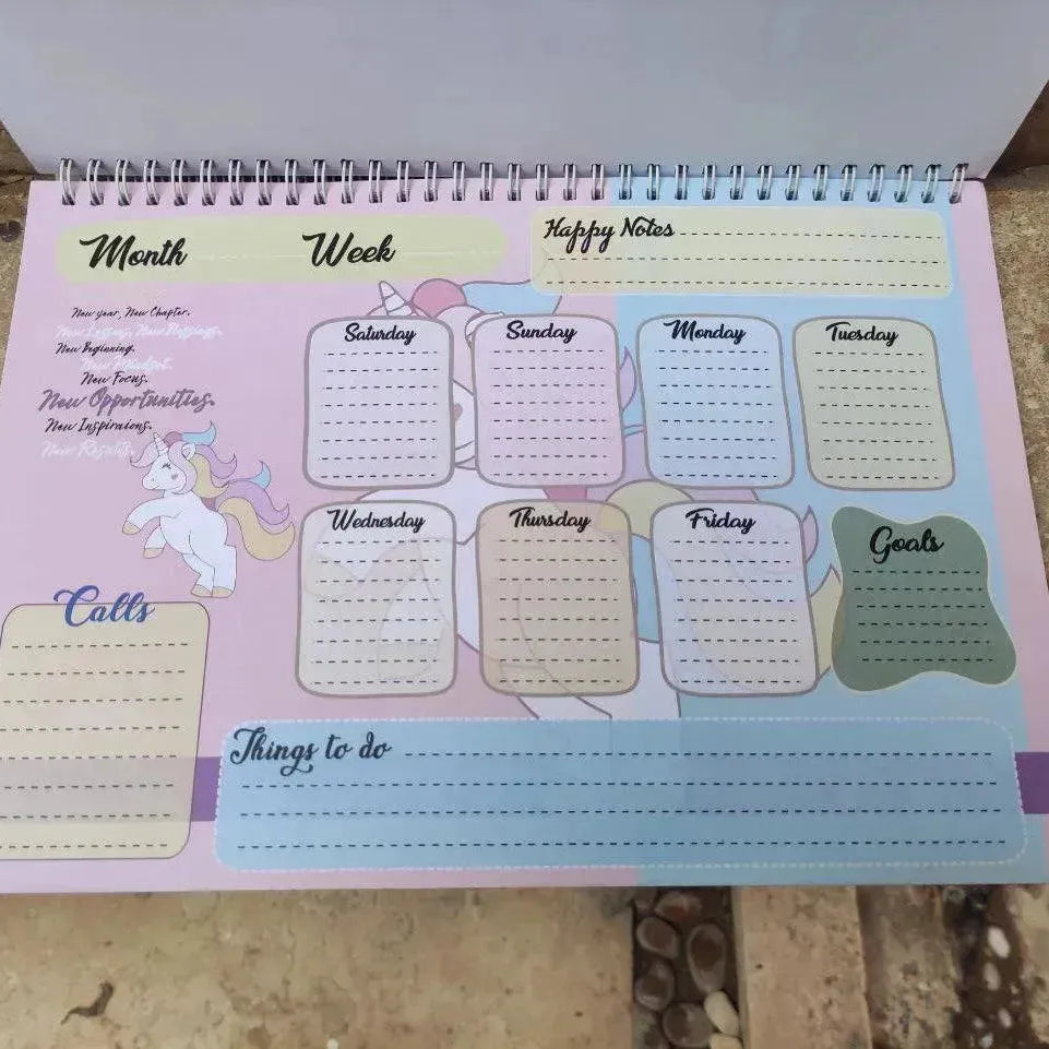 Weekly Planner - Unicorn - A - WE PRINT