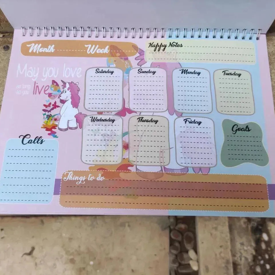 Weekly Planner - Unicorn - A - WE PRINT