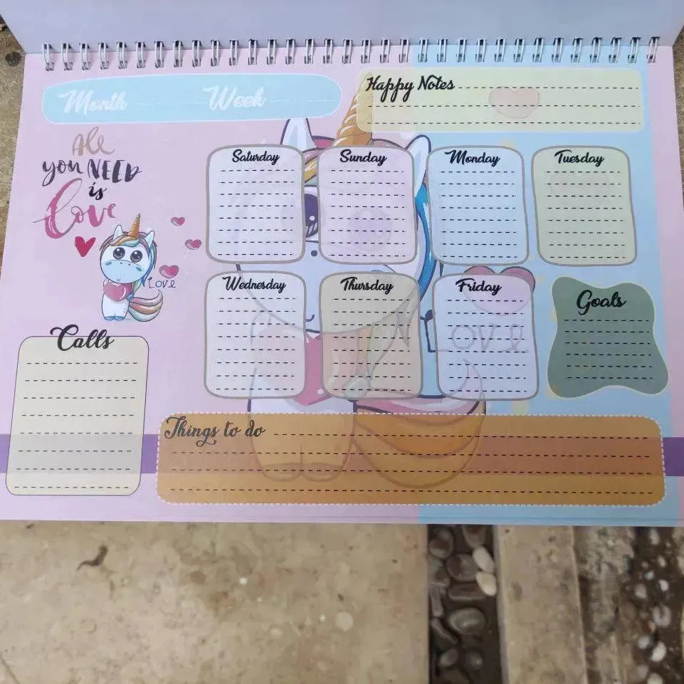 Weekly Planner - Unicorn - A - WE PRINT